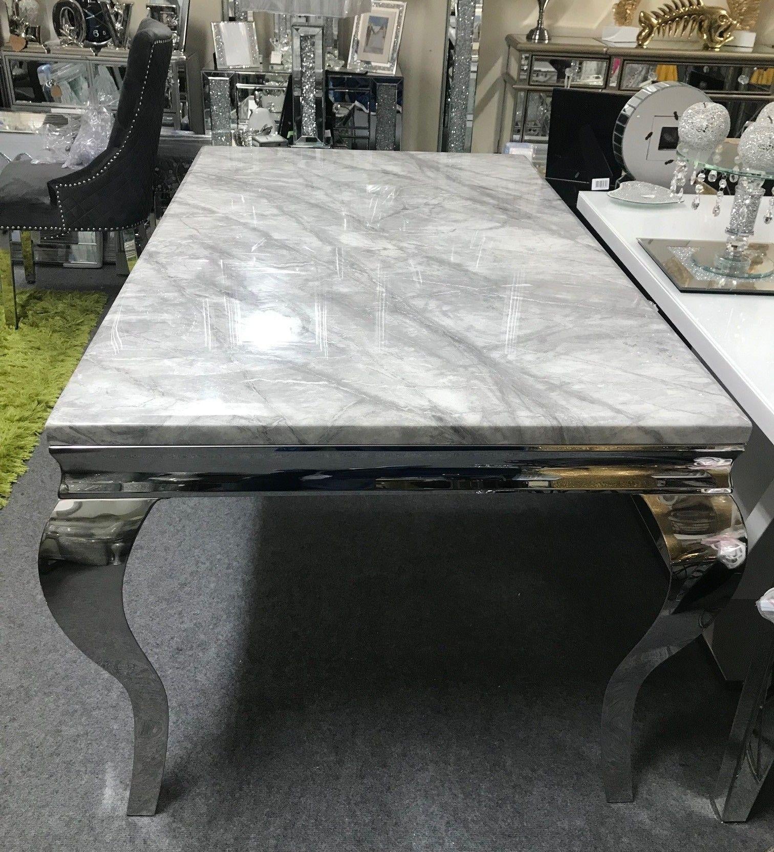 Louis Grey Marble Coffee Table-Esme Furnishings