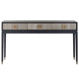 Richmond Bloomingville Faux Shagreen 3 Drawer Console Table-Belmont Interiors