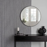 Acoustic Slatted Wall Panels White Marble Pack Of x4 240 x 60cm