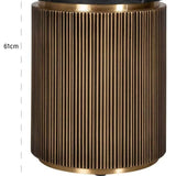Richmond Ironville Golden Side Table-Belmont Interiors