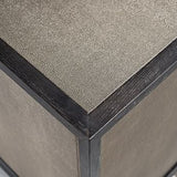 Bloomingville Shagreen Faux Leather 4 Door Sideboard-Belmont Interiors