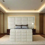 The Hilton Luxury Panel Velvet TV Bed
