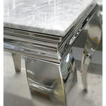 Louis Grey Marble Lamp Table-Esme Furnishings