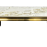 Louis Gold Ceramic Marble Coffee Table
