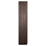 Richmond Interiors Oakura Walnut Brown Oak Wood Open Display Unit | 2 Doors