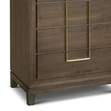 Berkeley Designs Lucca Walnut Tall 5 Drawer Chest