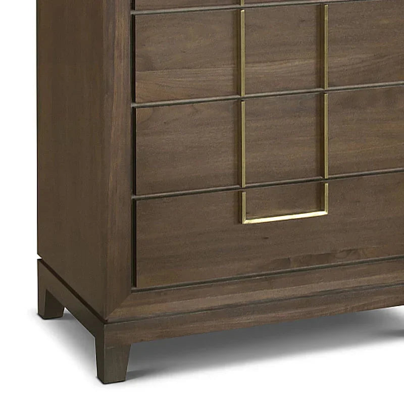 Berkeley Designs Lucca Walnut Tall 5 Drawer Chest