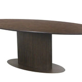 Richmond Interiors Luxor Oval 300CM Dining Table - Belmont Interiors.