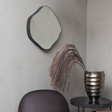 Libra Interiors Organic Metal Framed Wall Mirror - Oak Wood Finish