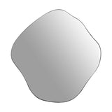 Libra Interiors Organic Metal Framed Wall Mirror - Oak Wood Finish