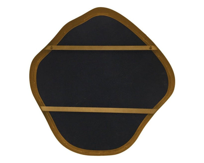 Libra Interiors Organic Wall Mirror - Aged Champagne