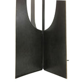 Libra Interiors Thorpe Triangular Accent Table - Smoked Bronze