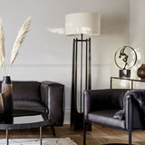 Libra Interiors Glenthorpe Floor Lamp - Hammered Iron
