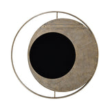 Libra Interiors Concentric Circles Iron Mirror - Aged Gold