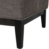 Libra Interiors Theodore Buttoned Stool - Warm Grey