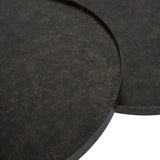 Libra Interiors Sandbanks Set of 2 Round Coffee Tables - Rustic Gold