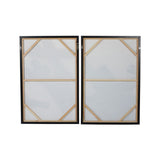 Libra Interiors Impasto Set of 2 Brushstokes Framed Canvases