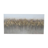 Libra Interiors Abstract Golden Reeds Canvas 150x75cm