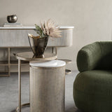 Libra Interiors Belvedere Gold Small Set of 2 Nesting Side Tables
