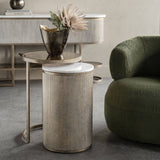 Libra Interiors Belvedere Set of 2 Nesting Side Tables - Aged Gold