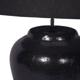 Libra Interiors Skyline Terracotta Table Lamp - Black