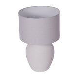 Libra Interiors Rhodes Ceramic Lamp - White