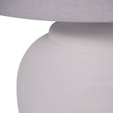 Libra Interiors Rhodes Ceramic Lamp - White