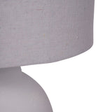 Libra Interiors Rhodes Ceramic Lamp - White