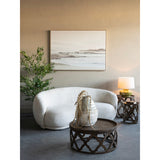 Libra Interiors Casa Seater Curved Mini Sofa - Taupe