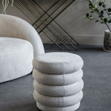 Libra Interiors Casa Stool - Cream