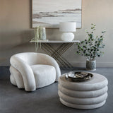 Libra Interiors Casa Storage Ottoman - Cream
