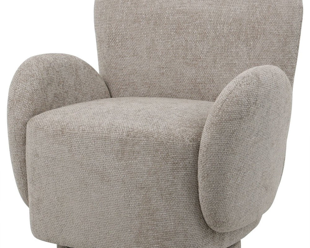 Libra Interiors Casa Swivel Chair - Mink