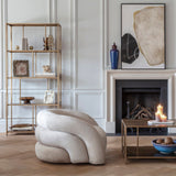 Libra Interiors Brooks Tall Shelving Unit - Brushed Champagne