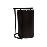 Libra Interiors Belvedere Set of 2 Nesting Side Tables - Black