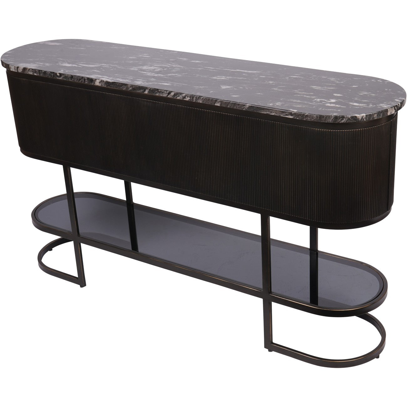 Libra Interiors Belvedere Black Console Table