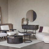 Libra Interiors Belvedere Black Console Table