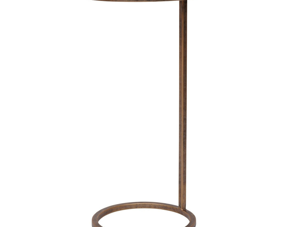Libra Interiors Iota Accent Table - Green Onyx