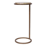 Libra Interiors Iota Accent Table - Green Onyx
