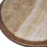 Libra Interiors Iota Accent Table - Green Onyx