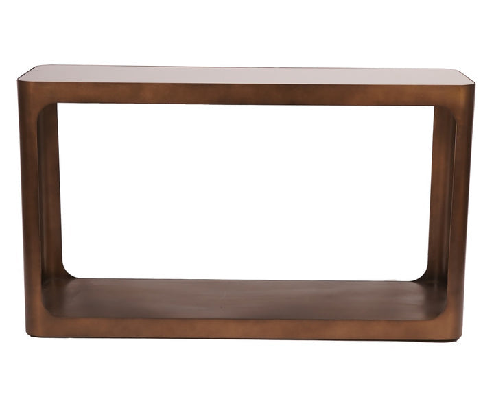 Libra Interiors Thorpe Console Table - Metal & Glass