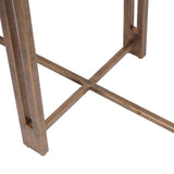 Libra Interiors Dalston Console Table - Black Wood & Champagne