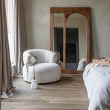 Libra Interiors  Monterey Wooden Floor Standing Mirror