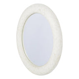 Libra Interiors Aspen Bone Inlay Round Mirror - 100cm