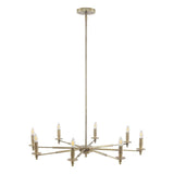 Libra Interiors Blythe 8 Light Chandelier - Brass