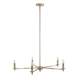 Libra Interiors Blythe 5 Light Chandelier - Brass