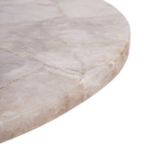 Libra Interiors Bosworth Round Marble Round Coffee Table 80cm - Smokey