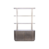Libra Interiors Belvedere Shelving Unit with Storage - Aged Gold