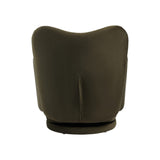 Libra Interiors Bingham Upholstered Swivel Chair - Velvet Green