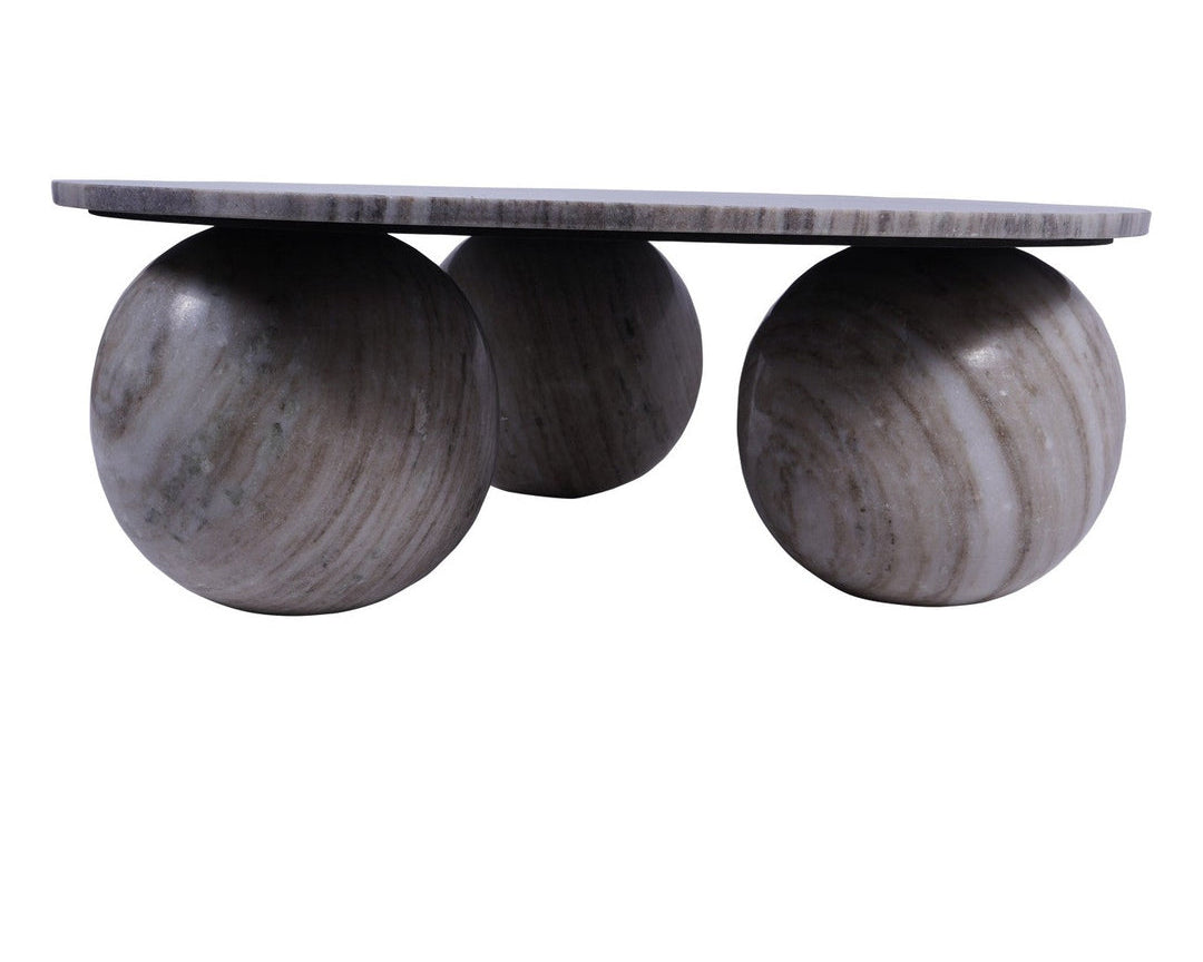 Libra Interiors Salento Round Coffee Table - Marble