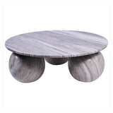 Libra Interiors Salento Round Coffee Table - Marble